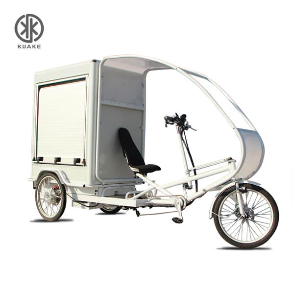 KK6003 Enclosed Electric Passenger Cargo Tricycle (1000W, 360Wh, 7